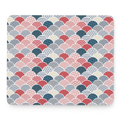 Japanese Geometric Pattern Print Mouse Pad