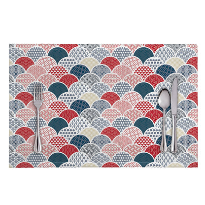 Japanese Geometric Pattern Print Placemat