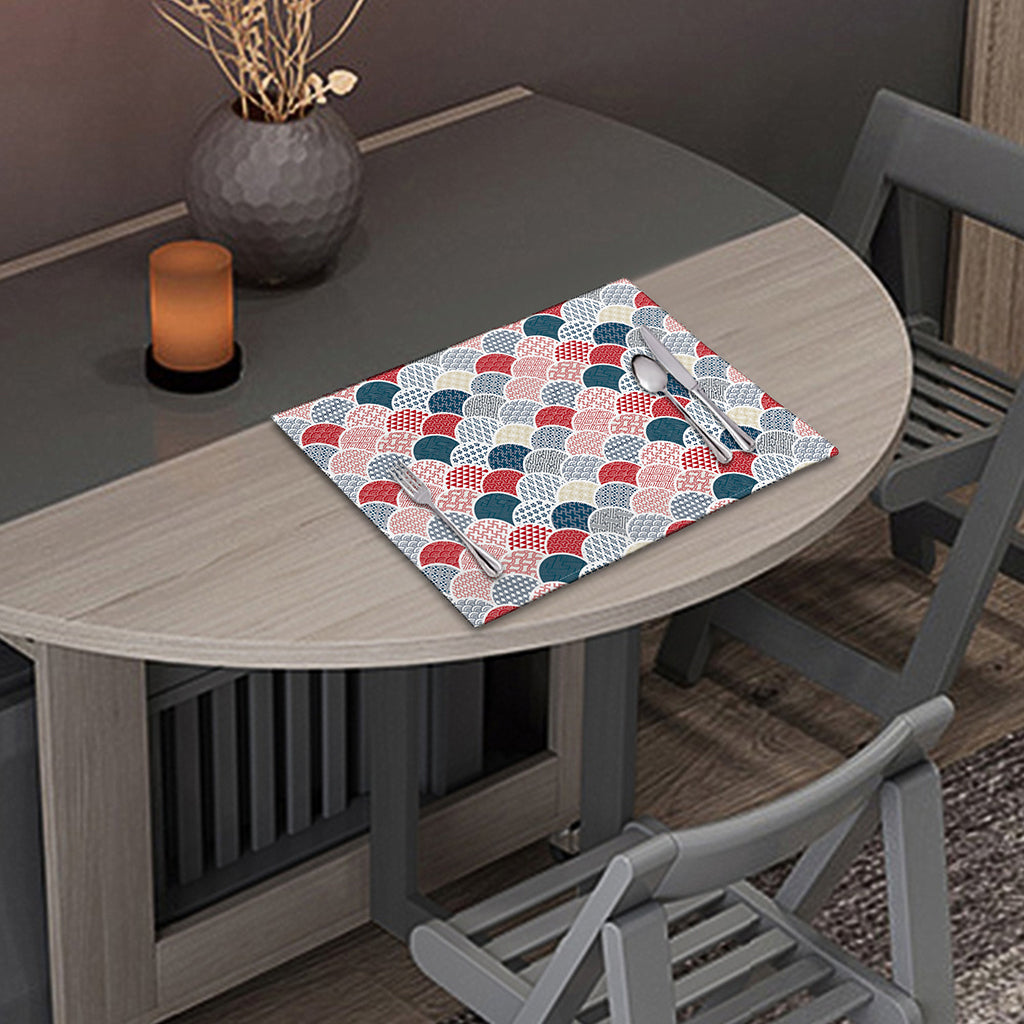 Japanese Geometric Pattern Print Placemat