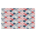 Japanese Geometric Pattern Print Polyester Doormat