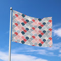 Japanese Geometric Pattern Print Polyester Flag