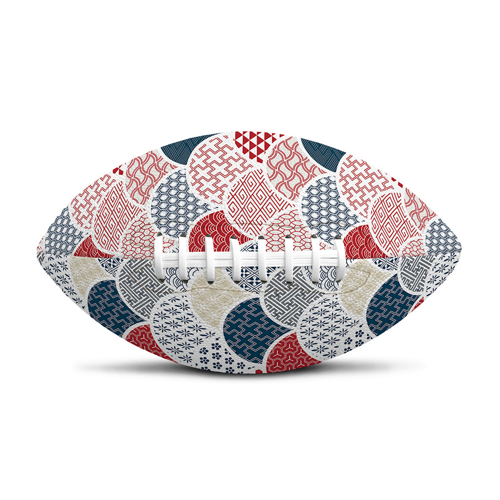 Japanese Geometric Pattern Print Rugby Ball