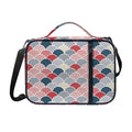 Japanese Geometric Pattern Print Shoulder Strap Bible Bag