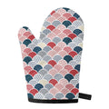 Japanese Geometric Pattern Print Single Oven Mitt