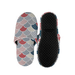 Japanese Geometric Pattern Print Slippers