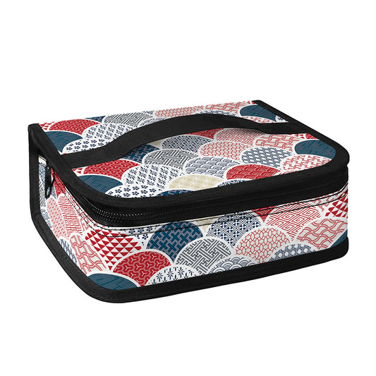 Japanese Geometric Pattern Print Small Lunch Bag