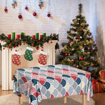 Japanese Geometric Pattern Print Tablecloth