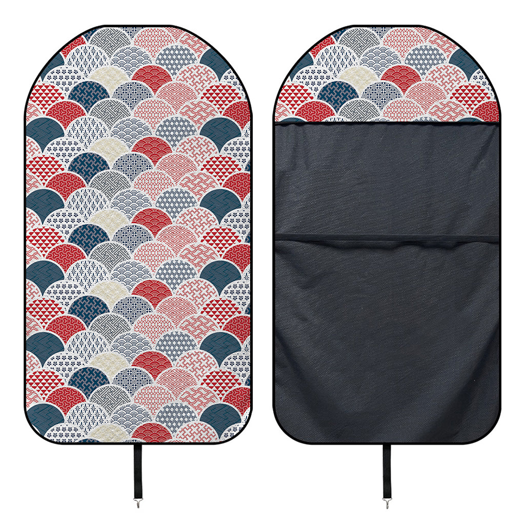 Japanese Geometric Pattern Print Waterproof Car Seat Cover