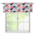 Japanese Geometric Pattern Print Window Valance