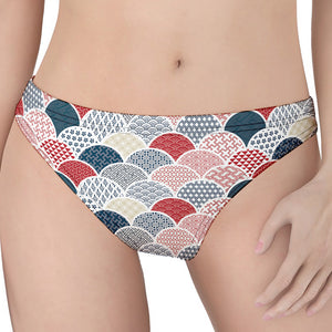 Japanese Geometric Pattern Print Women's Thong