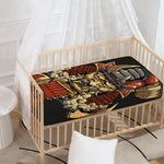 Japanese Ghost Samurai Print Baby Crib Sheet