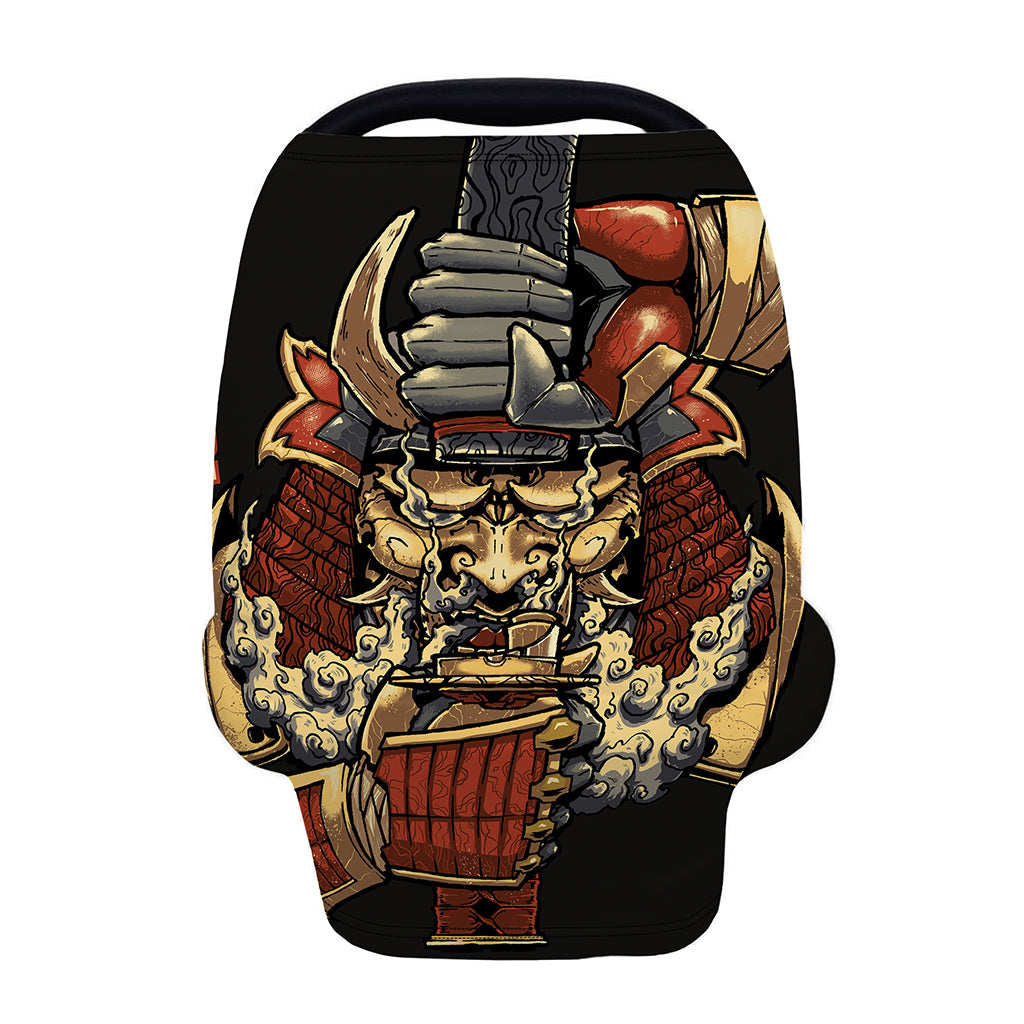 Japanese Ghost Samurai Print Baby Seat Cover