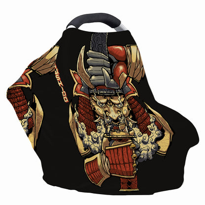 Japanese Ghost Samurai Print Baby Seat Cover