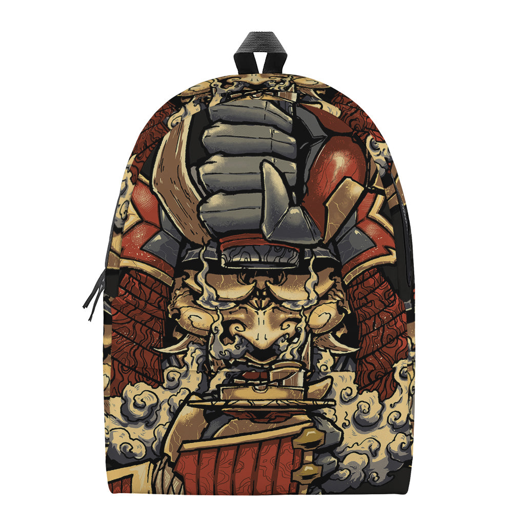 Japanese Ghost Samurai Print Backpack
