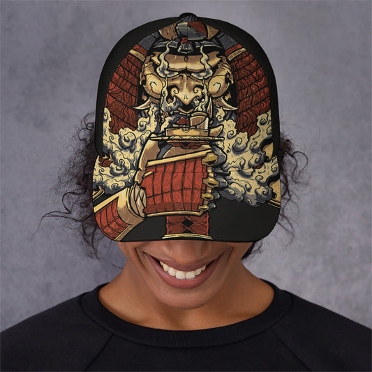 Japanese Ghost Samurai Print Baseball Cap