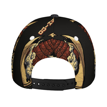 Japanese Ghost Samurai Print Baseball Cap