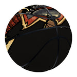 Japanese Ghost Samurai Print Basketball