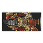 Japanese Ghost Samurai Print Beach Towel