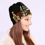 Japanese Ghost Samurai Print Beanie