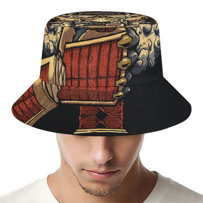 Japanese Ghost Samurai Print Bucket Hat