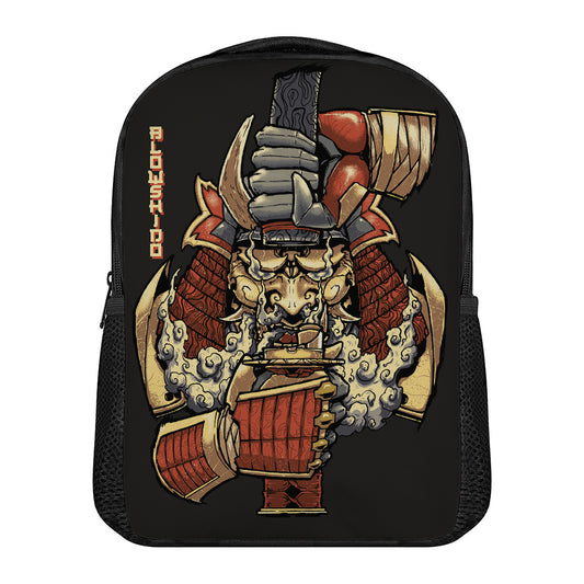 Japanese Ghost Samurai Print Casual Backpack