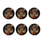 Japanese Ghost Samurai Print Coaster Set