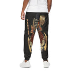 Japanese Ghost Samurai Print Cotton Pants