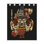 Japanese Ghost Samurai Print Curtain