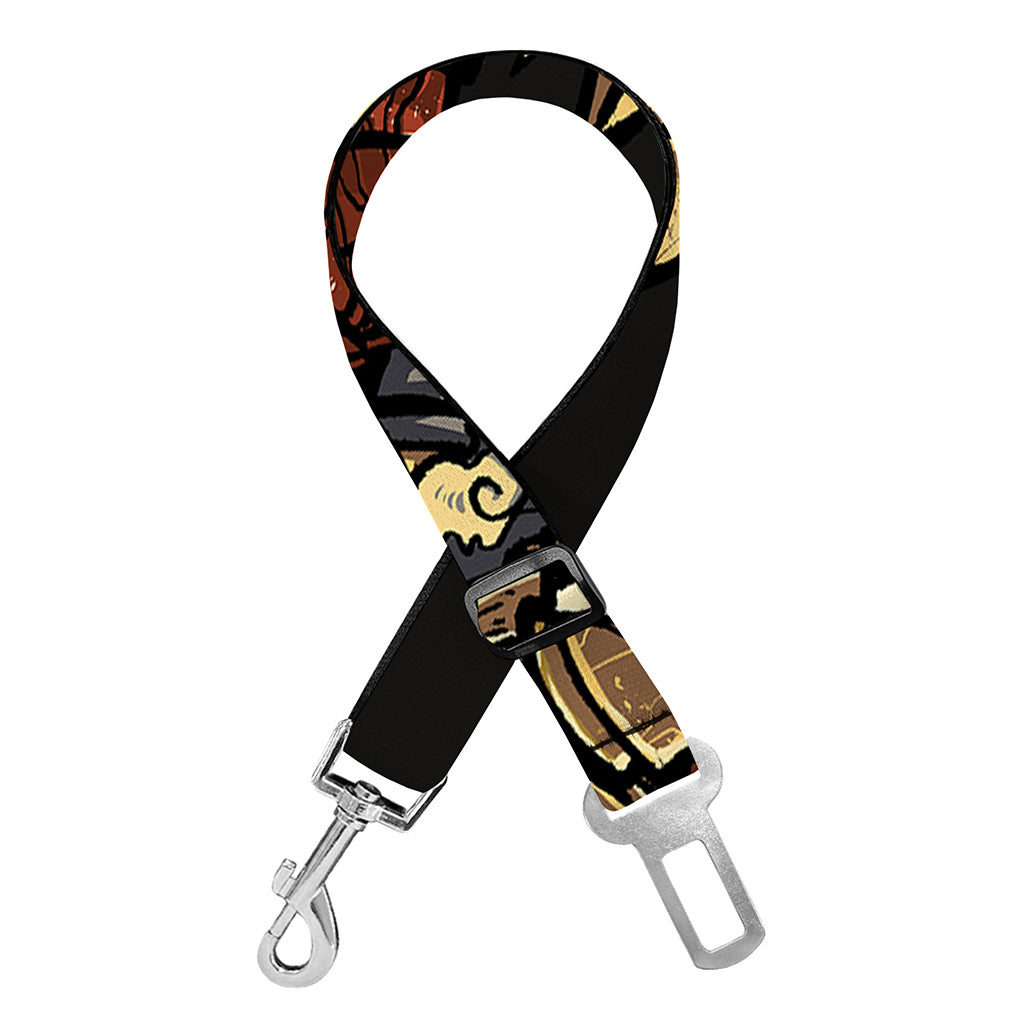 Japanese Ghost Samurai Print Dog Seat Belt
