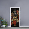 Japanese Ghost Samurai Print Door Sticker