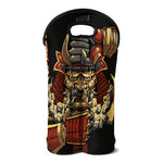 Japanese Ghost Samurai Print Double Neoprene Wine Tote