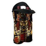 Japanese Ghost Samurai Print Double Neoprene Wine Tote