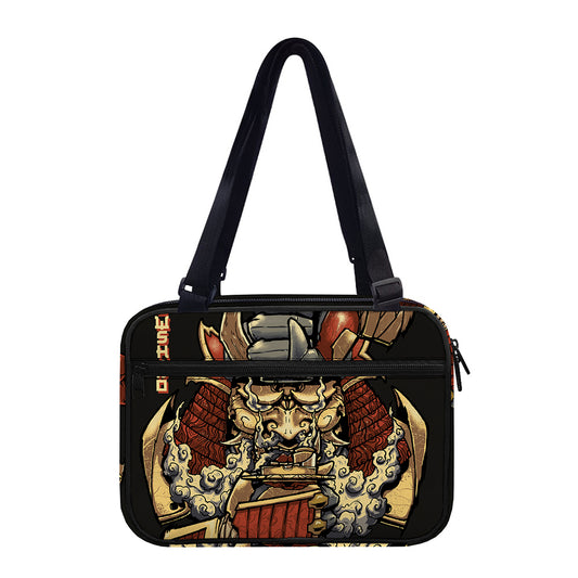 Japanese Ghost Samurai Print Double Strap Bible Bag