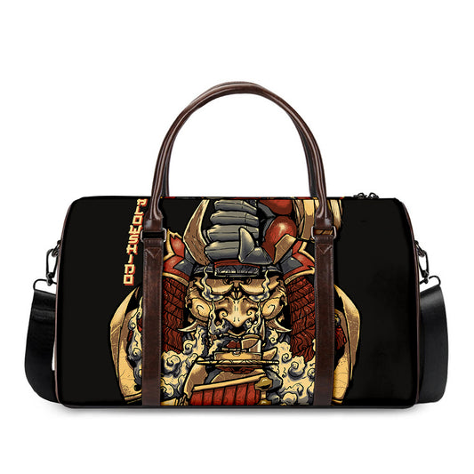 Japanese Ghost Samurai Print Duffle Bag