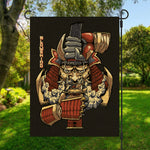 Japanese Ghost Samurai Print Garden Flag