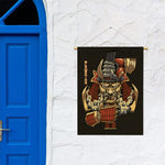 Japanese Ghost Samurai Print Garden Flag