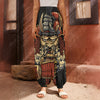 Japanese Ghost Samurai Print Harem Pants