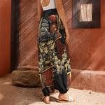 Japanese Ghost Samurai Print Harem Pants