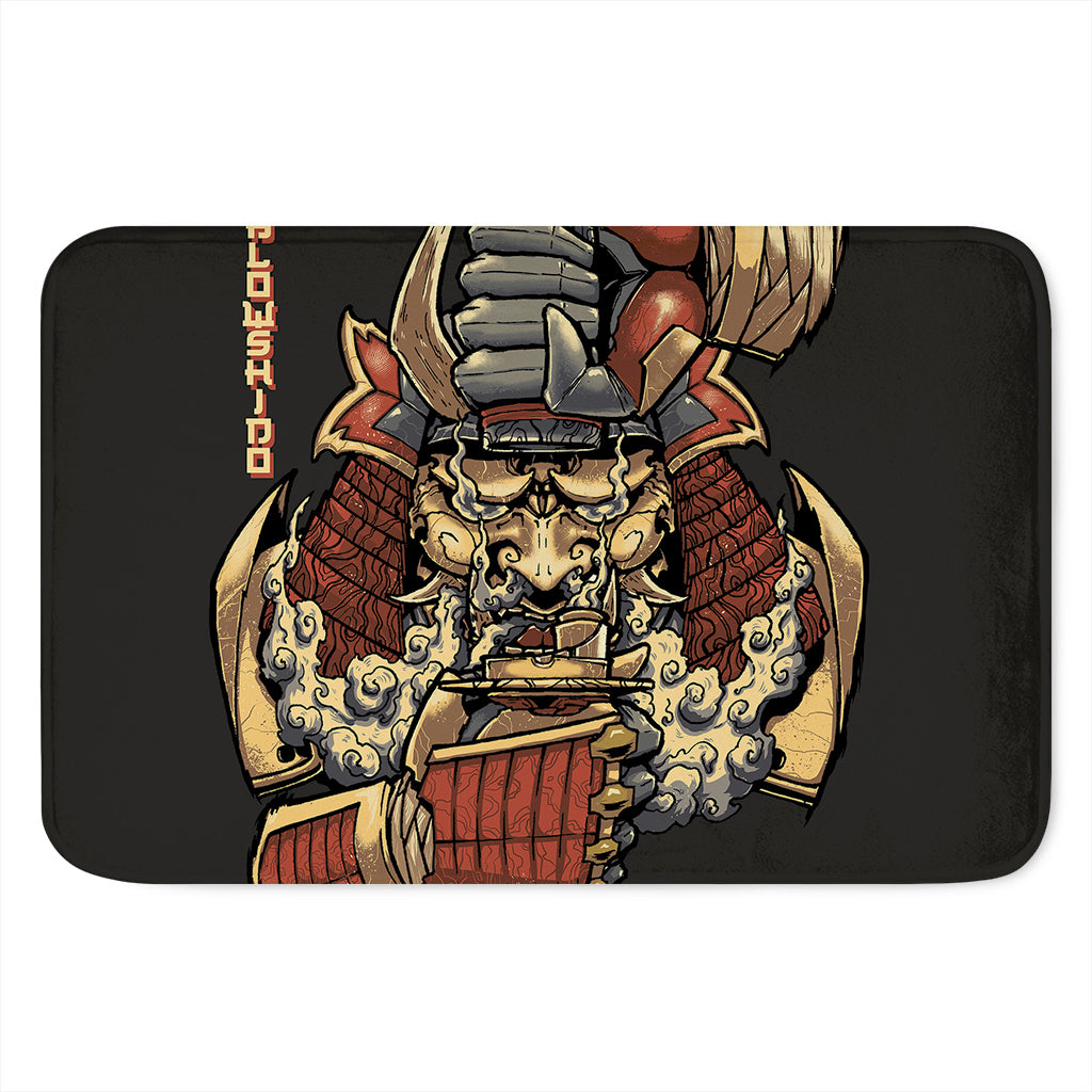 Japanese Ghost Samurai Print Indoor Door Mat