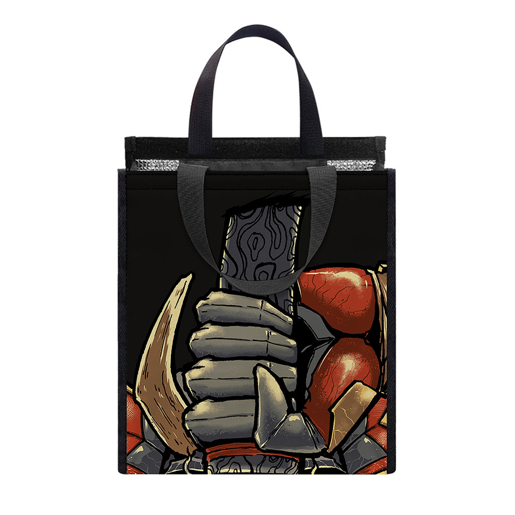 Japanese Ghost Samurai Print Insulated Lunch Tote