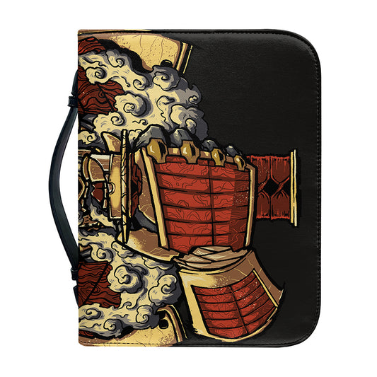 Japanese Ghost Samurai Print Leather Bible Cover