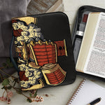 Japanese Ghost Samurai Print Leather Bible Cover
