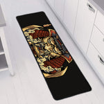 Japanese Ghost Samurai Print Long Kitchen Mat