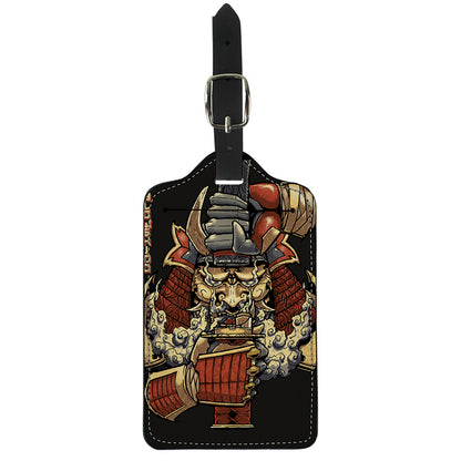 Japanese Ghost Samurai Print Luggage Tag
