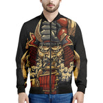 Japanese Ghost Samurai Print Men's Bomber Jacket