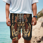 Japanese Ghost Samurai Print Men's Cargo Shorts