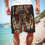 Japanese Ghost Samurai Print Men's Cargo Shorts
