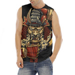 Japanese Ghost Samurai Print Men's Fitness Tank Top