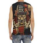 Japanese Ghost Samurai Print Men's Fitness Tank Top