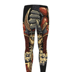 Japanese Ghost Samurai Print Men's leggings